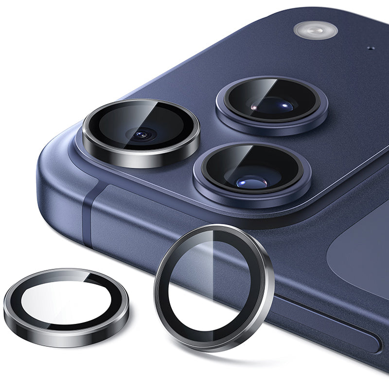 NIMASO iPhone 17/Pro/Pro Max/Air用 カメラフィルム 黒縁取り ガイド枠付き 1/2セット (1枚/4枚/6枚入り) 6色