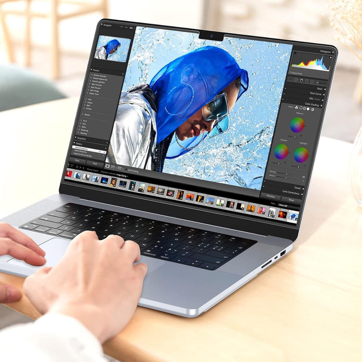 NIMASO アンチグレアフィルム MacBook Pro 14インチ 2021/23/24モデル用 指紋防止 傷防止 簡単貼り付け 1枚入り