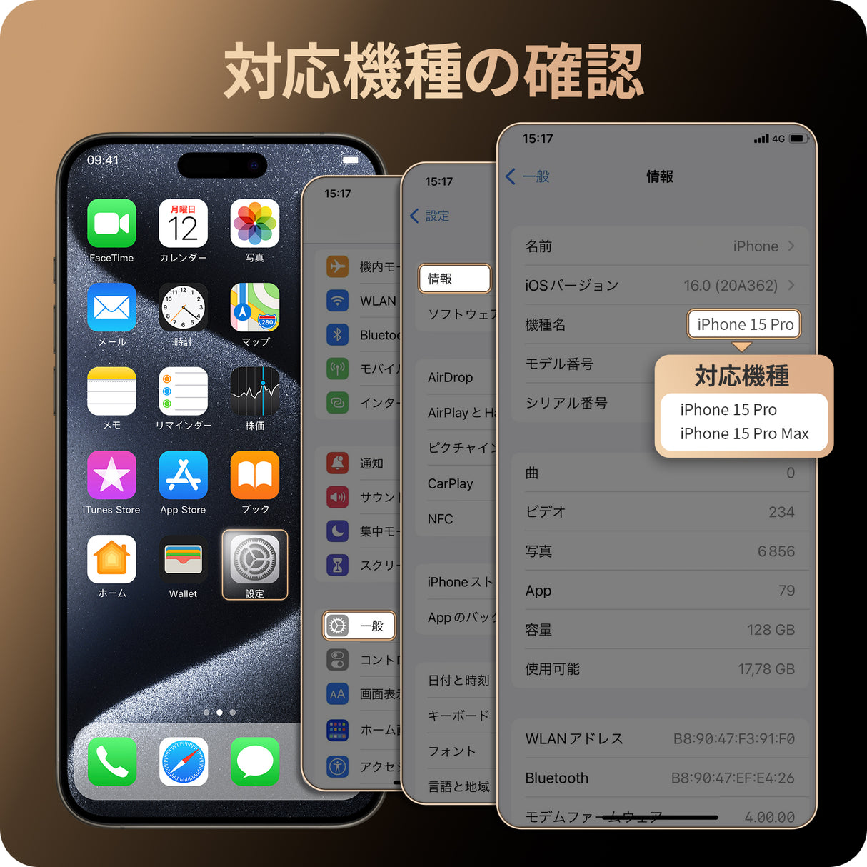 NIMASO カメラフィルム iPhone 15/Plus/Pro/Pro Max用 カメラレンズ カバー 強化ガラス 黒縁取り 2枚セット
