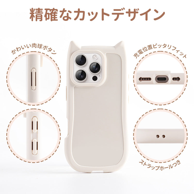 iphone15 ケース かわいい 猫耳