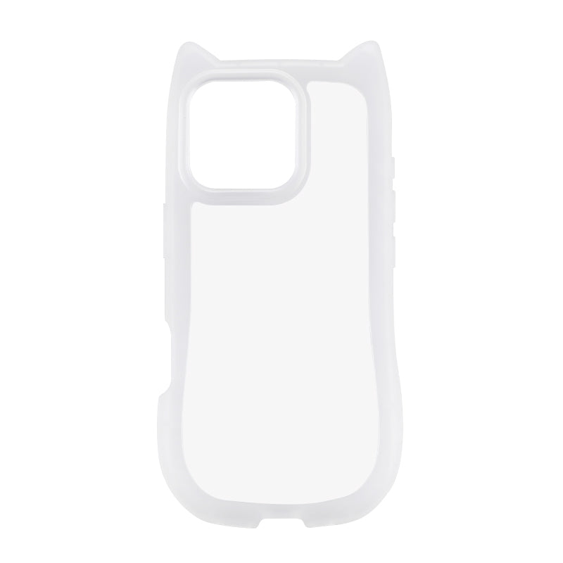 NIMASO iphone 15 ケース 白 猫耳