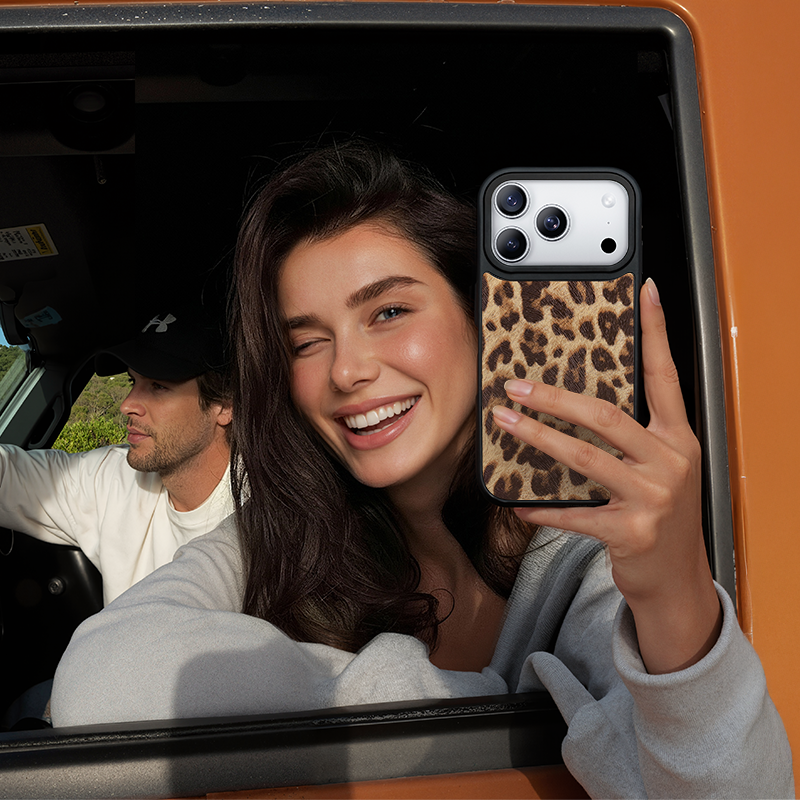 NIMASO iPhone 17/Pro/Pro Max/Air用 ケース MagSafe対応 可愛い おしゃれ 耐衝撃 ワイヤレス充電対応 スマホケース (ワイルドシリーズ)ヒョウ柄