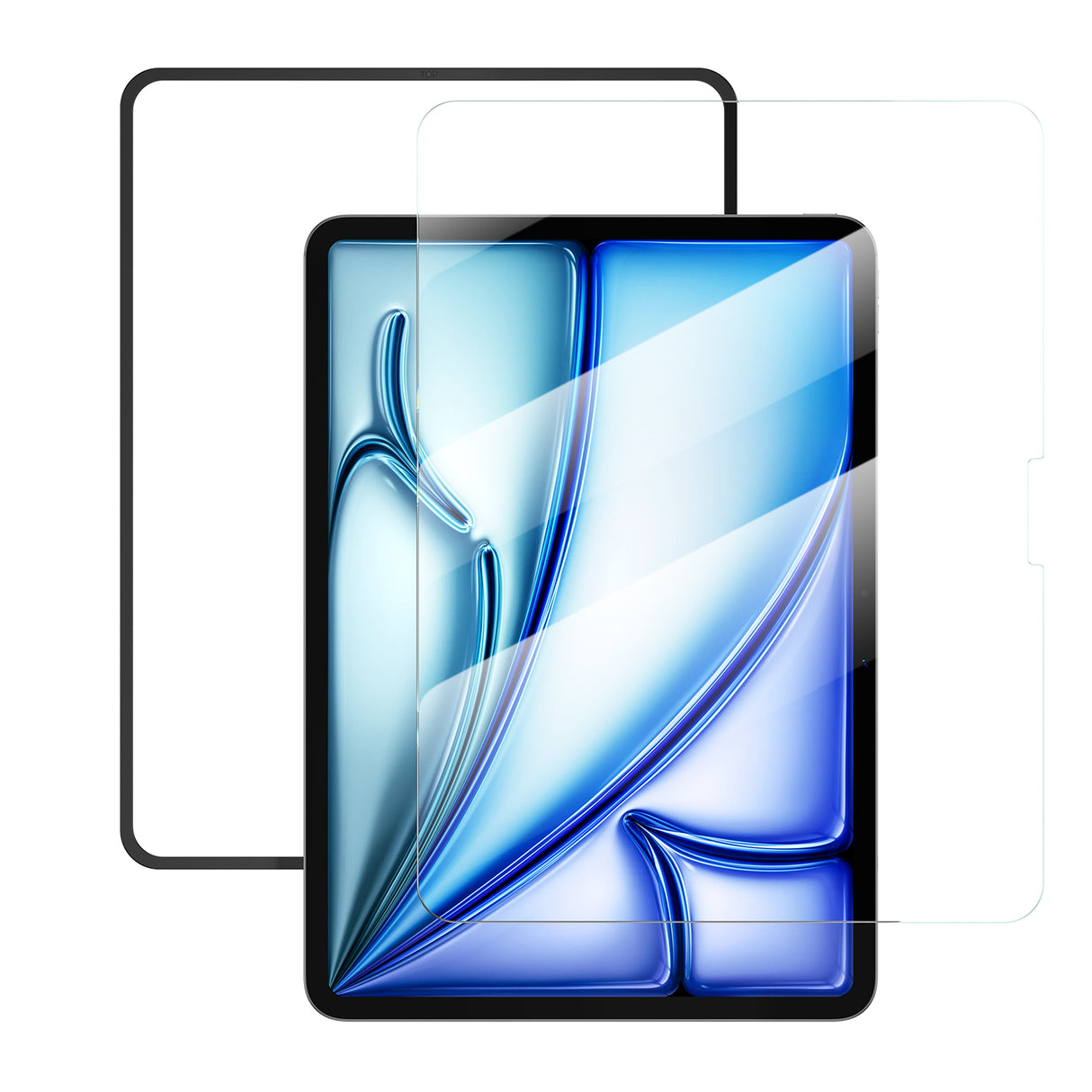 NIMASO ガラスフィルム iPad Air 11 インチ M4 第8世代 2026/iPad Air M3 第7世代 2025/iPad Air M2 第6世代 2024用 ガイド枠付き