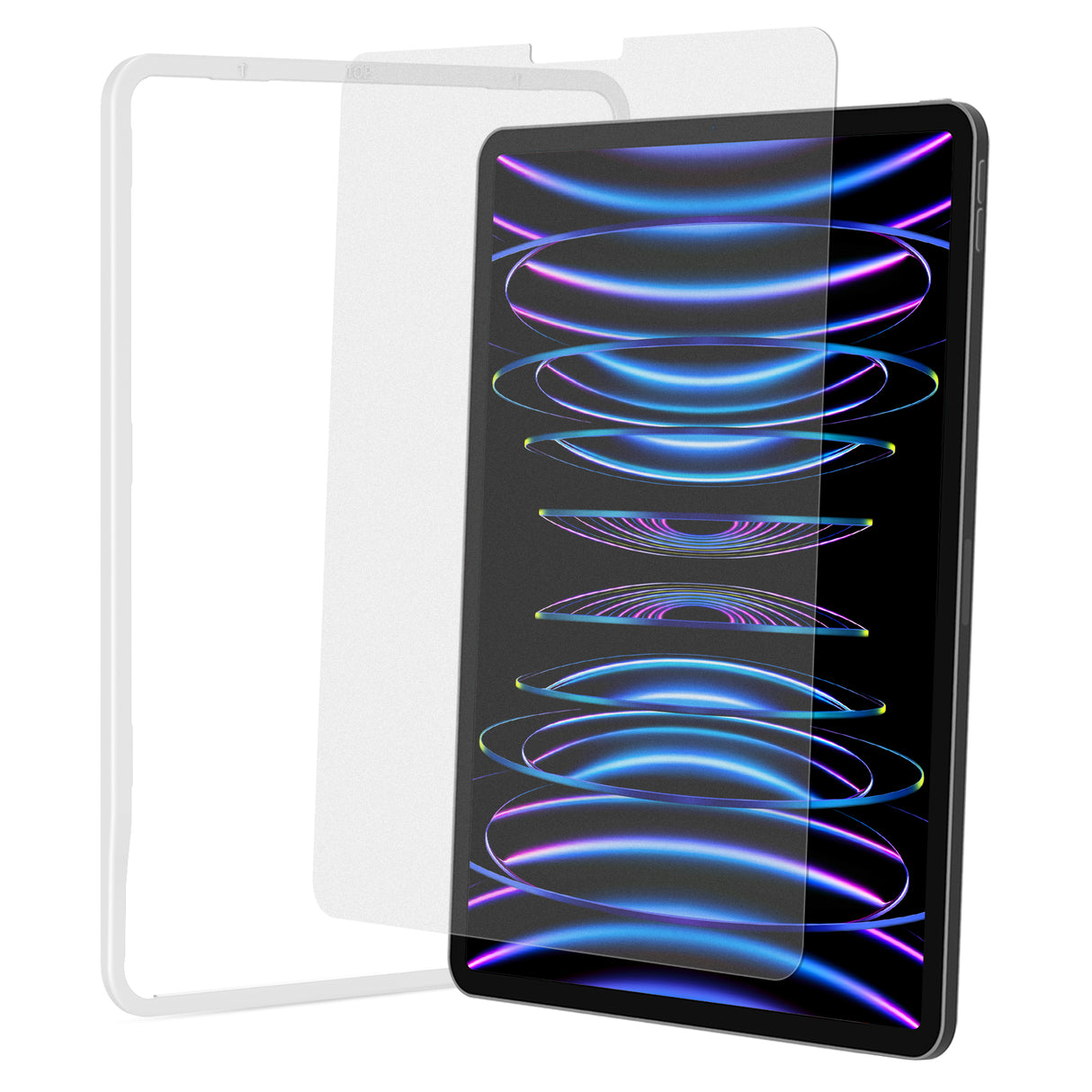 NIMASO アンチグレア ガラスフィルム iPad Pro(第1/2/3/4世代)/iPad Air(第5/4世代)用 ガイド枠付き1枚入り