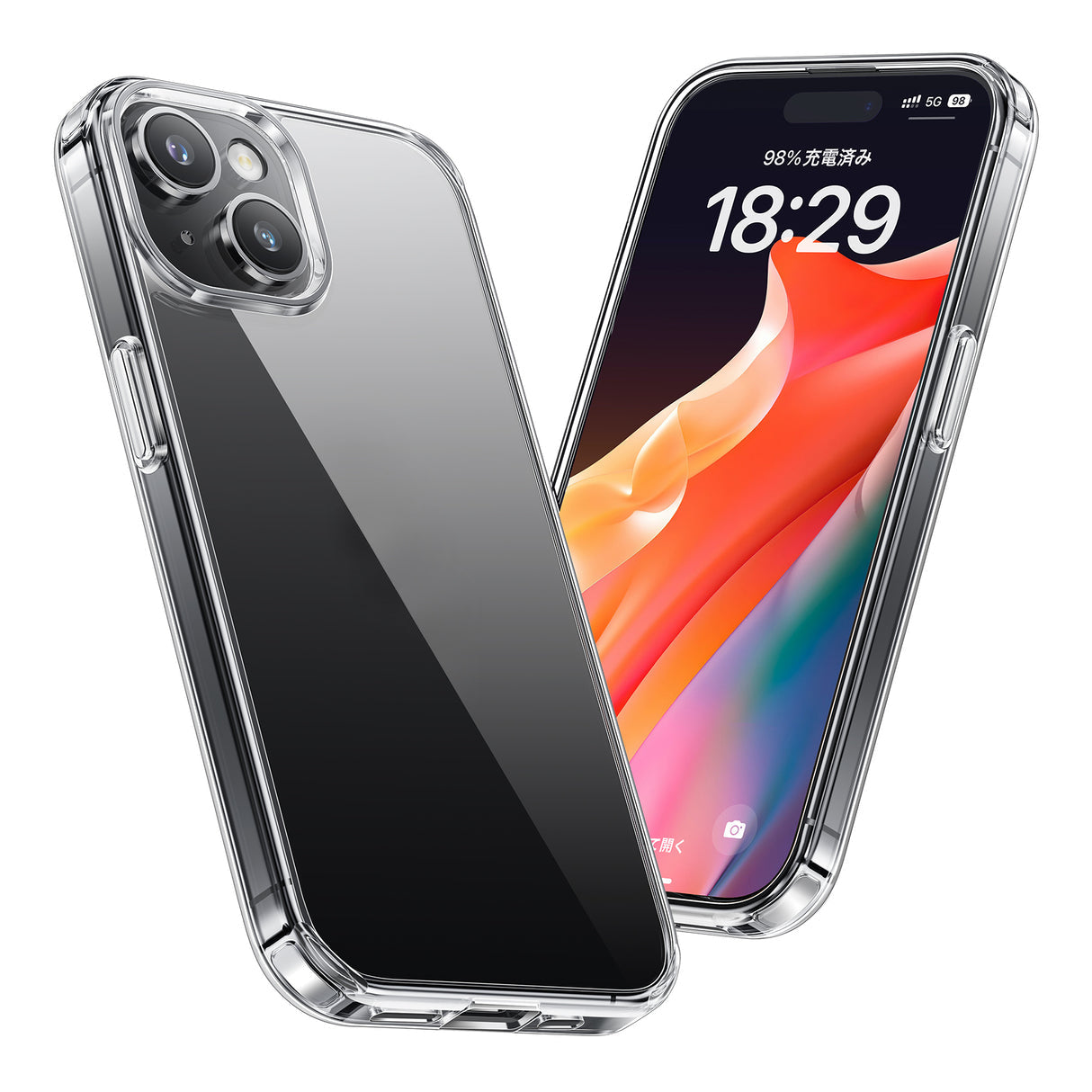 NIMASO ケース iPhone 15/Plus/Pro/Pro Max用 クリア 保護ケース 黄変防止 スマホケース