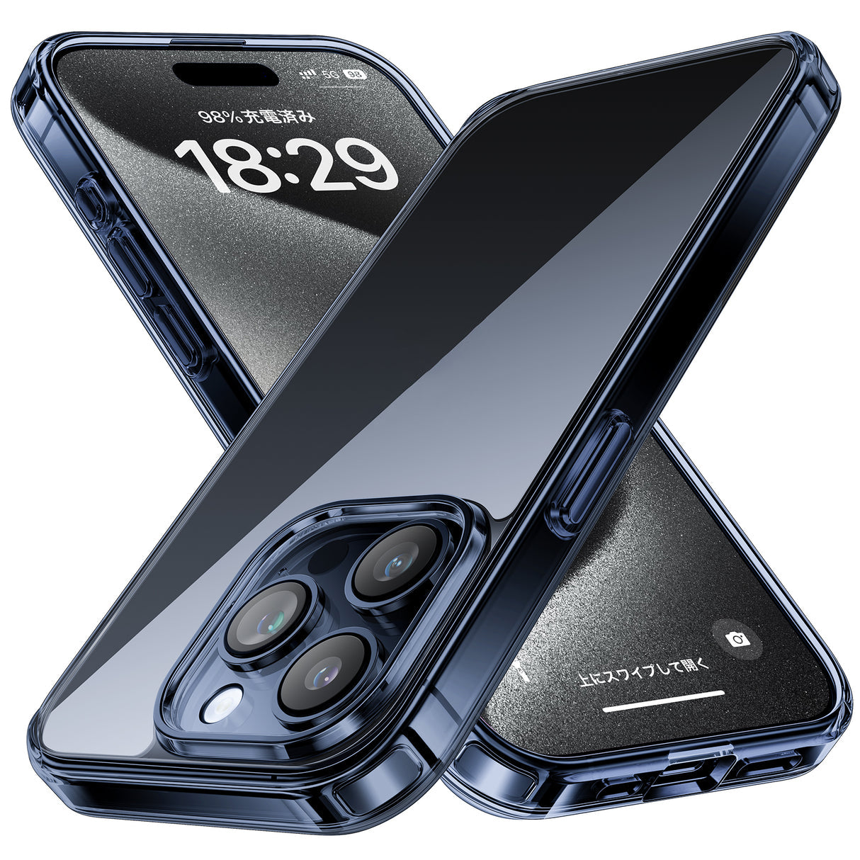 NIMASO ケース iPhone 15/Plus/Pro/Pro Max用 クリア 保護ケース 黄変防止 スマホケース