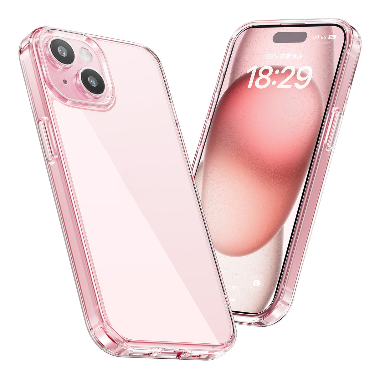 NIMASO ケース iPhone 15/Plus/Pro/Pro Max用 クリア 保護ケース 黄変防止 スマホケース