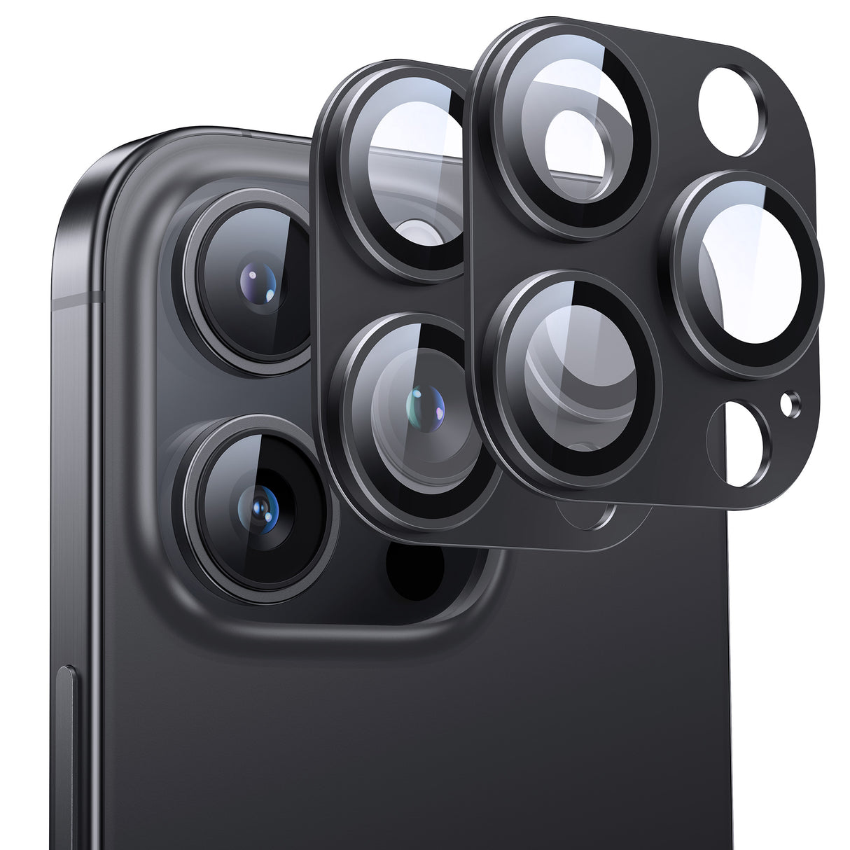 iPhone 16Pro/Pro Max用 カメラフィルム アルミ合金製+9Hガラス