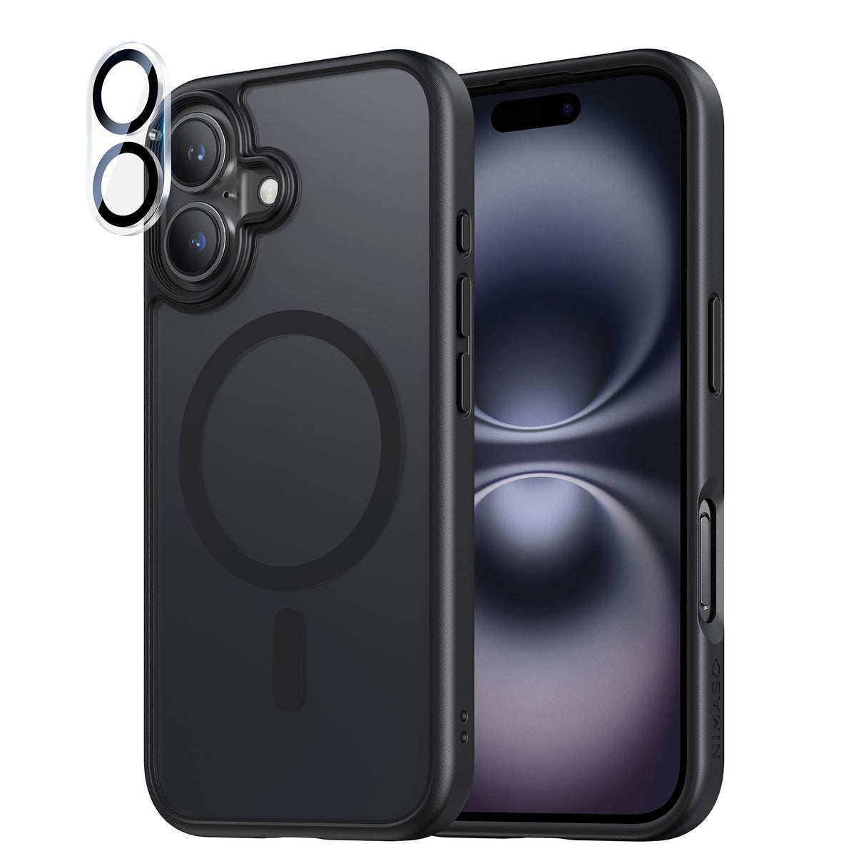 iPhone 16Plus用ケース+カメラフィルム MagSafe対応 マット仕上げ