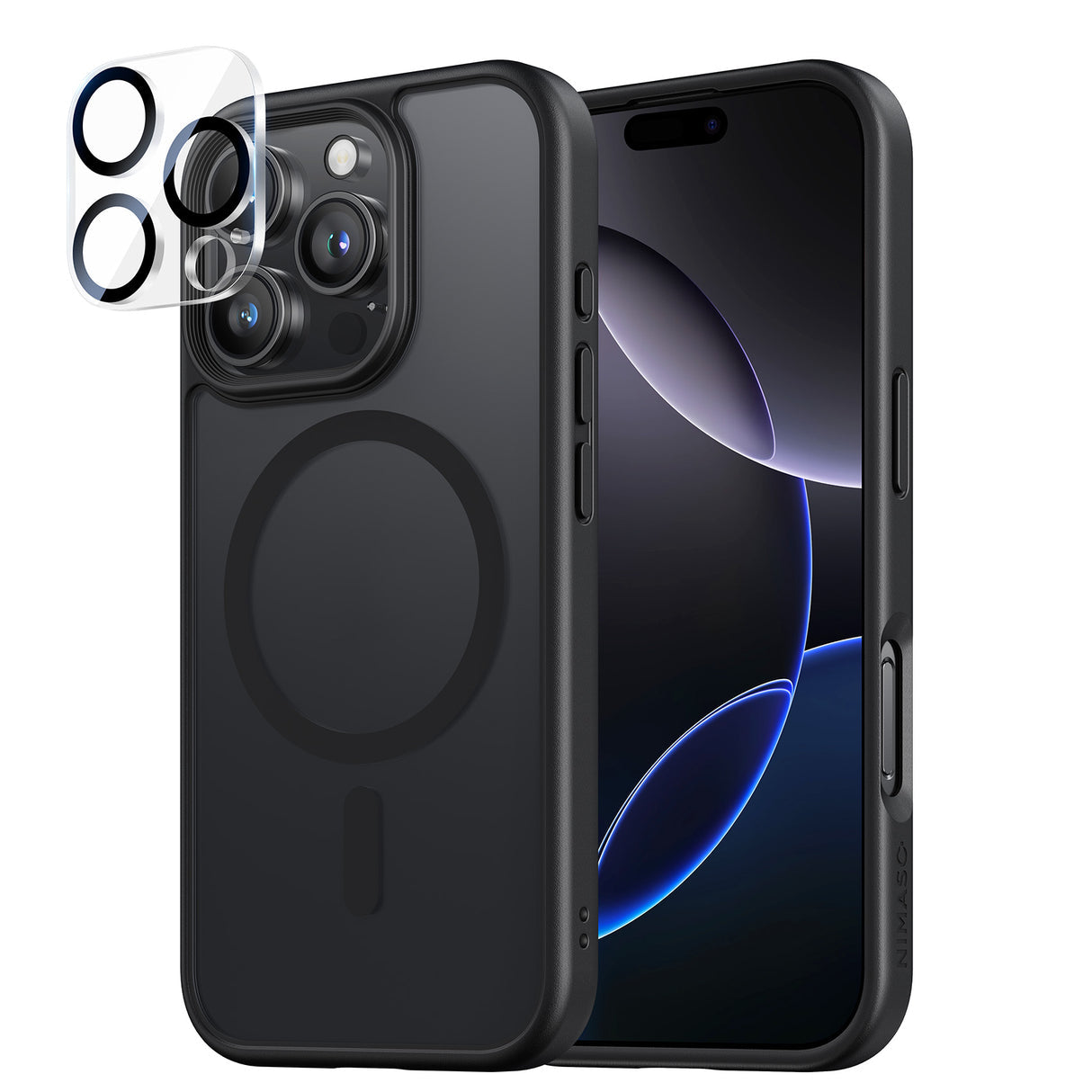 iPhone 16Pro Max用ケース+カメラフィルム MagSafe対応 マット仕上げ