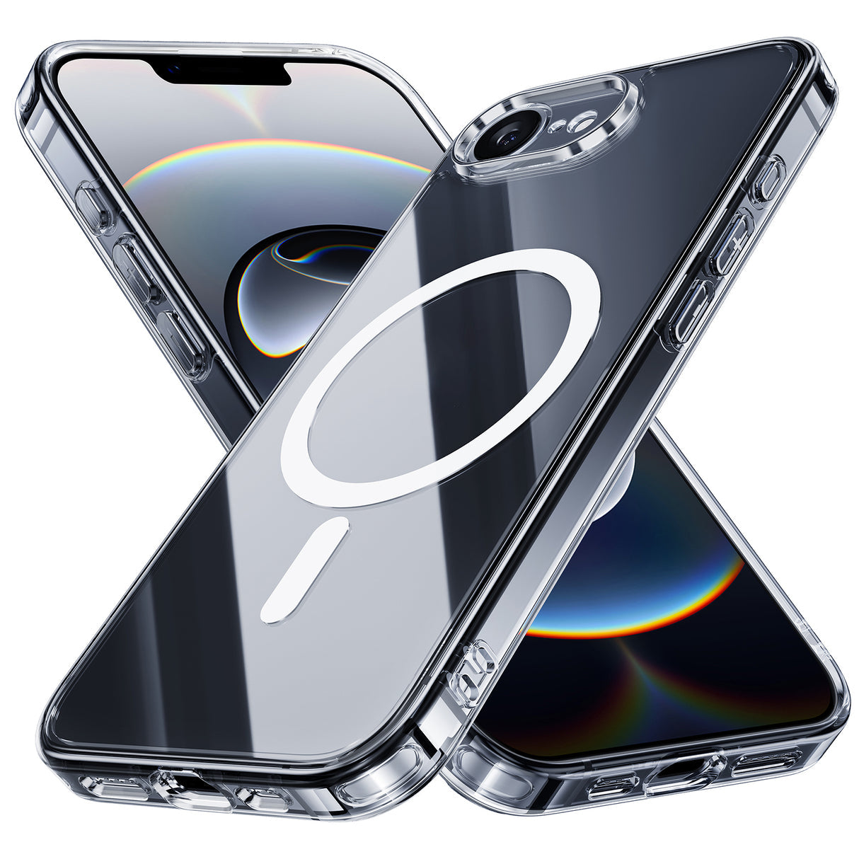 iPhone 16e クリアケース 背面ガラス