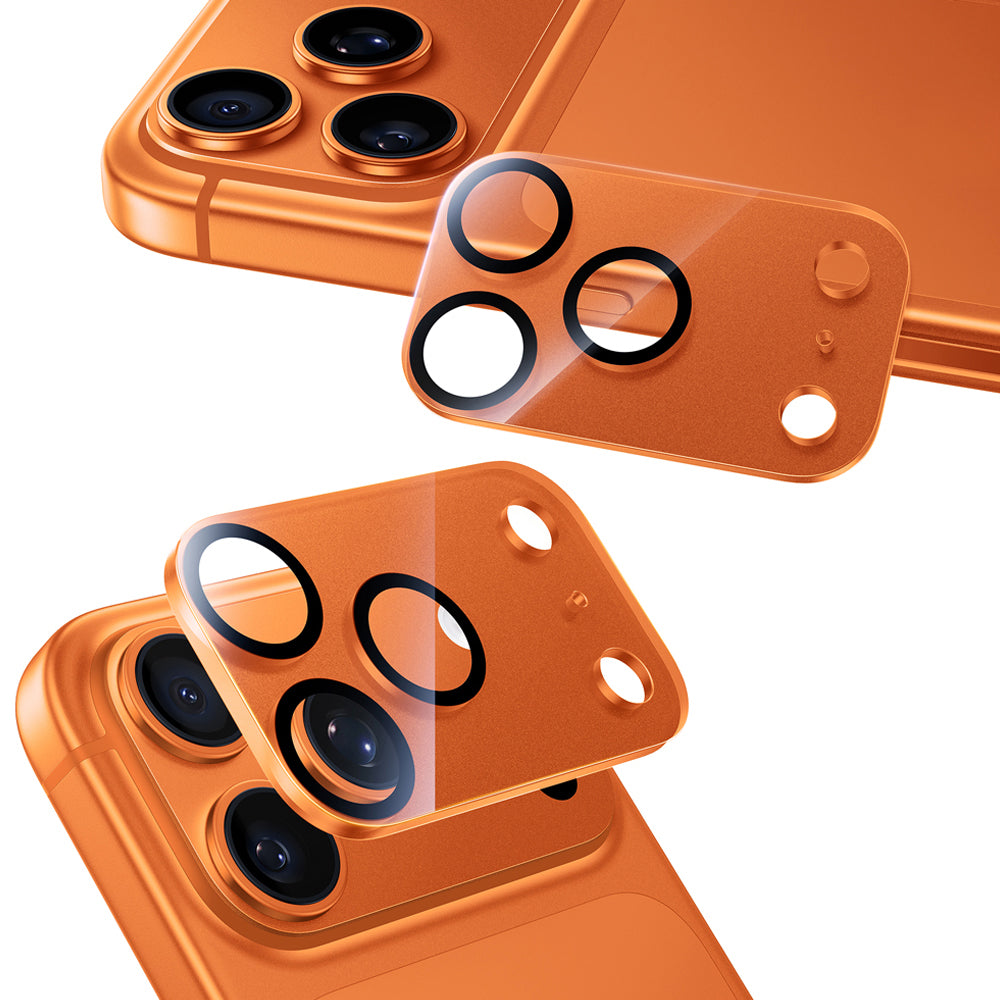 NIMASO iPhone 17 Air 用 カメラ保護ガラス 全面保護 黒縁デザイン