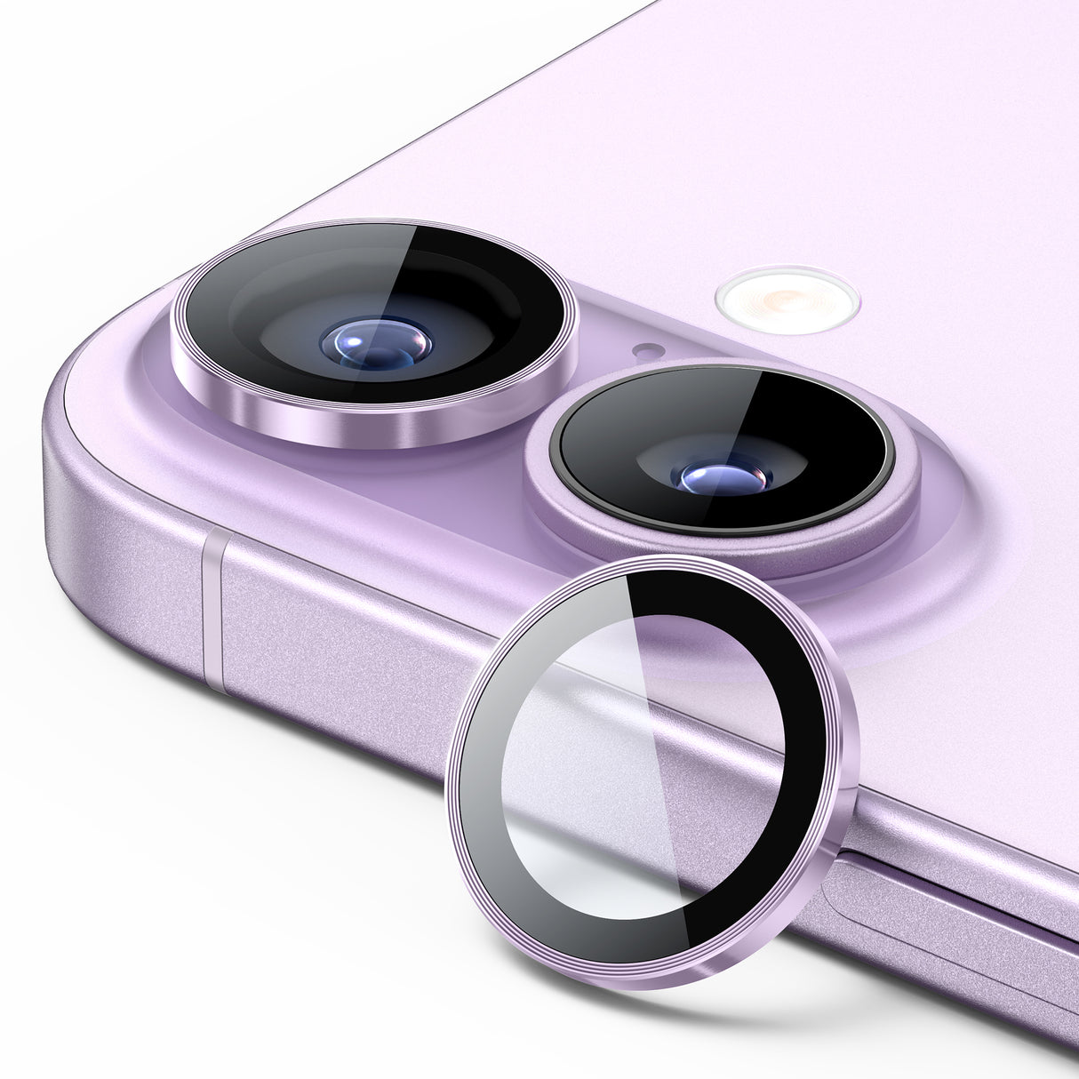 NIMASO iPhone 17/Pro/Pro Max/Air用 カメラフィルム 黒縁取り ガイド枠付き 1/2セット (1枚/4枚/6枚入り) 6色