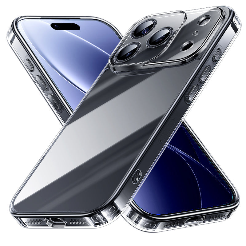 NIMASO iPhone 17/Pro/Pro Max/Air用 ケース クリア/マット 強化ガラス 9H硬度 耐衝撃 黄変防止(氷晶シリーズ)
