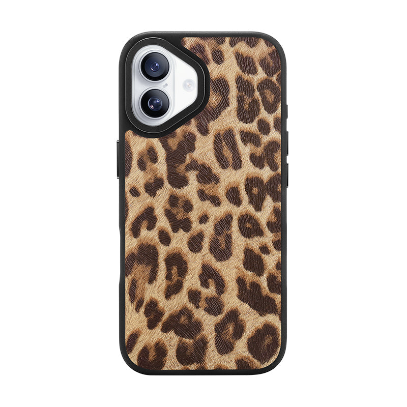 iPhone 17 ケース おしゃれ ヒョウ柄 耐衝撃 ワイヤレス充電対応