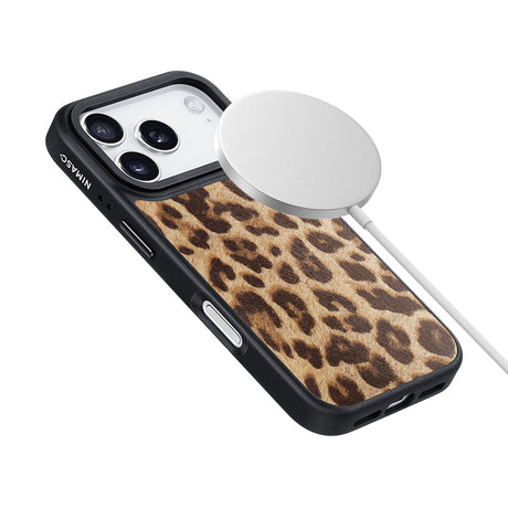 NIMASO iPhone 17 Air ケース おしゃれ ワイヤレス充電対応 ヒョウ柄