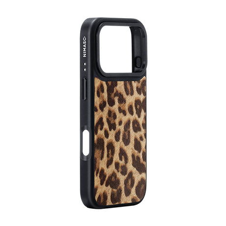 NIMASO iPhone 17 ケース ワイヤレス充電対応 ヒョウ柄 おしゃれ