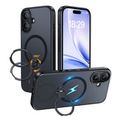 360°回転スタンドケース 半透明 MagSafe対応 iPhone 17