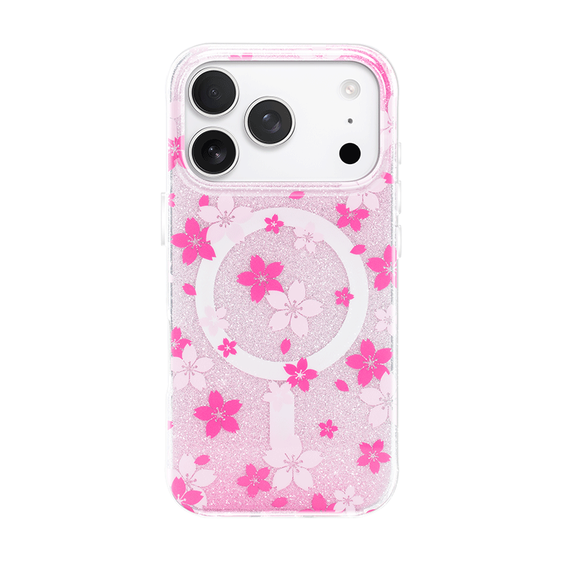 NIMASO iPhone 17 ケース 可愛い 桜 ワイヤレス充電対応