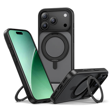 防衝撃 MagSafe対応 360°回転スタンド iPhone 17 Pro