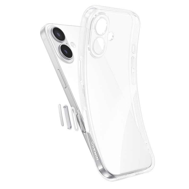 NIMASO iPhone 17 ケース クリア 黄変防止 防衝撃