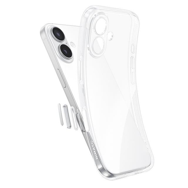 NIMASO iPhone 17 ケース クリア 黄変防止 防衝撃