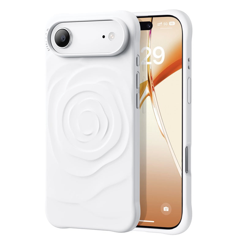 iPhone 17 ケース かわいい シリコン MagSafe対応 立体感