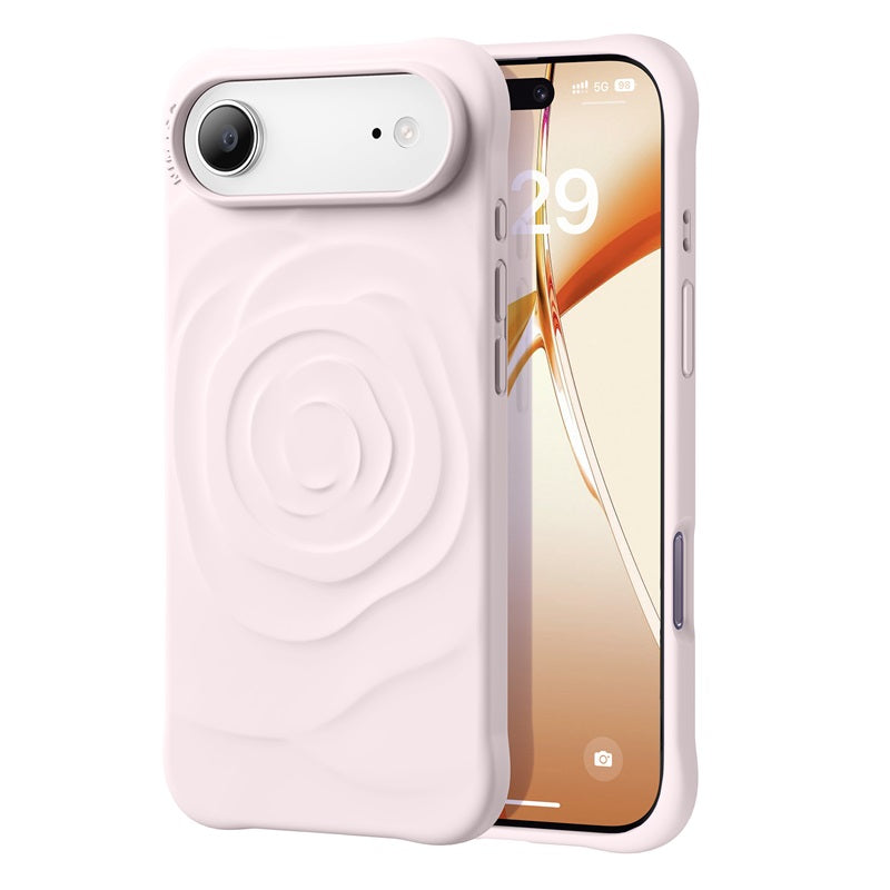 NIMASO iPhone 17 Air ケース 立体感 花柄 耐衝撃 全面保護