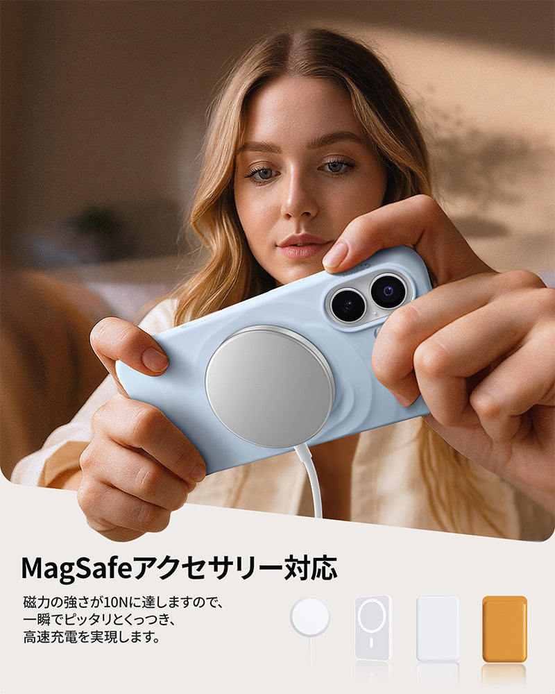 iPhone 17 Air ケース 立体感 シリコン 花柄 おしゃれ MagSafe対応