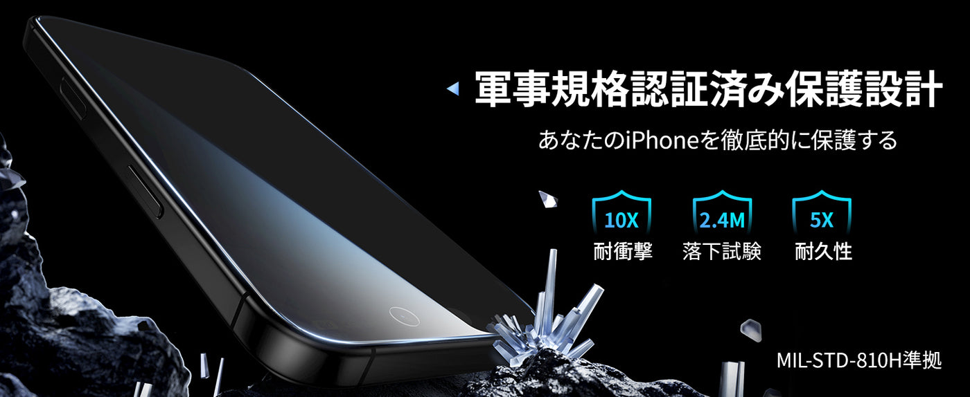 iPhone17 覗き見防止 フィルム 指紋防止