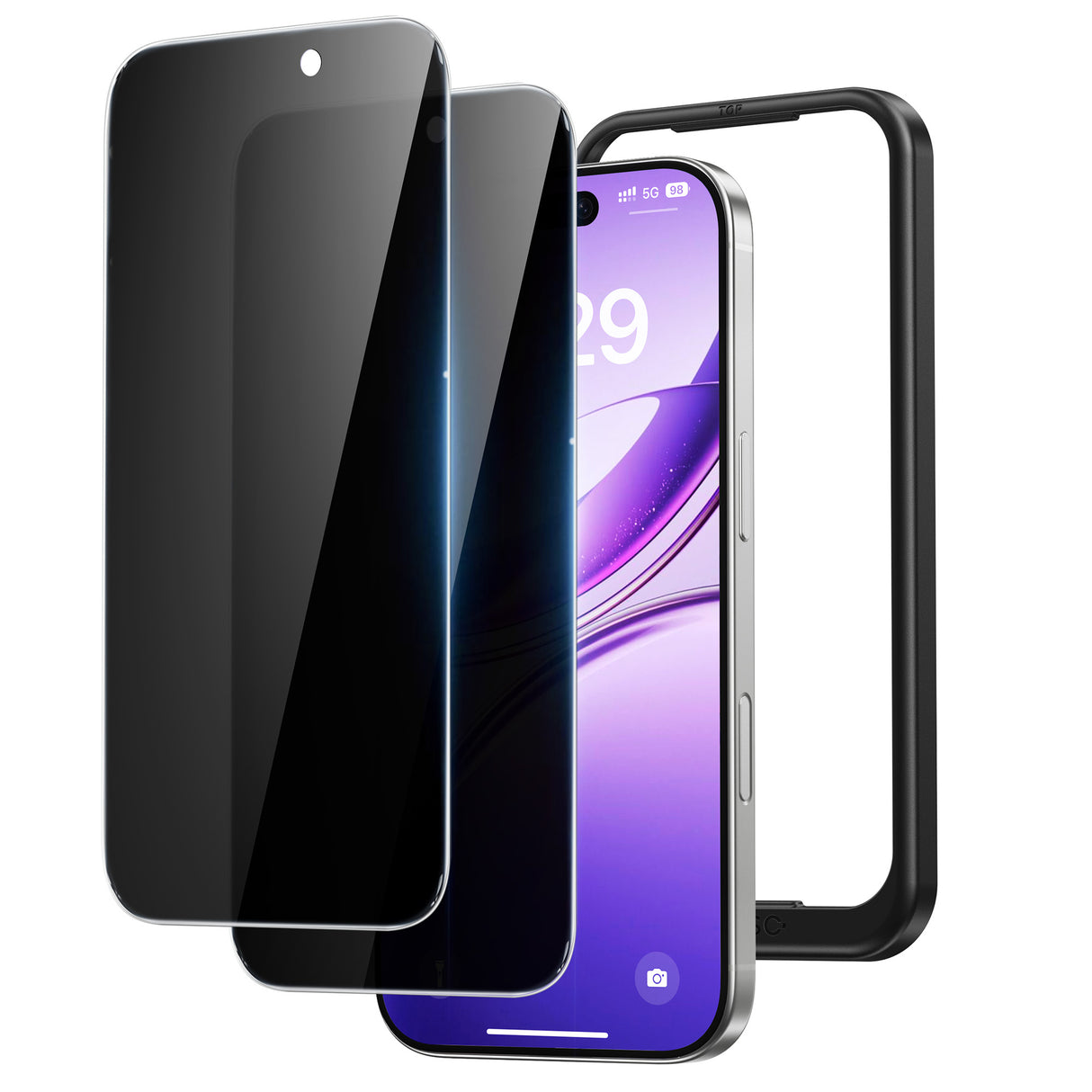 NIMASO iPhone 17 フィルム 覗き見防止 指紋防止