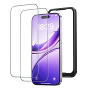 NIMASO iPhone 17 フィルム 強化ガラス 耐衝撃 黒縁あり