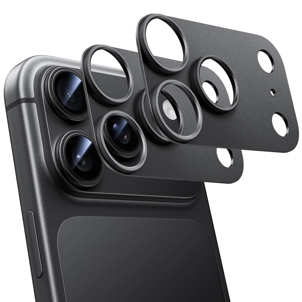 NIMASO 适用于 iPhone 17/Pro/Pro Max/Air 的相机保护套,铝合金材质,防震、防指纹,带导框(2 件装)
