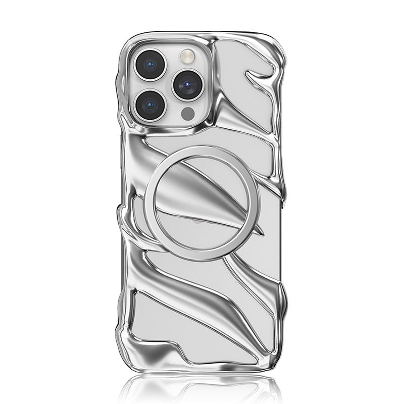 NIMASO iPhone 16 Pro/Pro Max用ケース MagSafe対応 スケルトンデザイン おしゃれ 耐衝撃