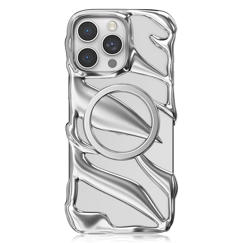 NIMASO iPhone 16 Pro/Pro Max用ケース MagSafe対応 スケルトンデザイン おしゃれ 耐衝撃