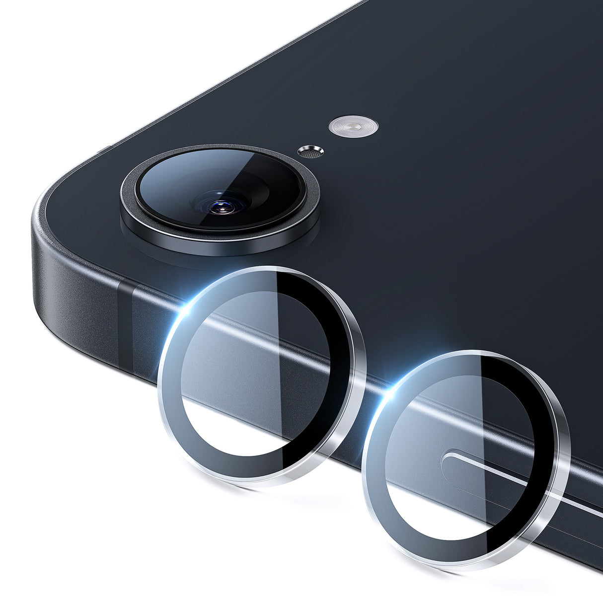 iPhone 16e カメラフィルム 耐衝撃 高透過率 アクリルリング