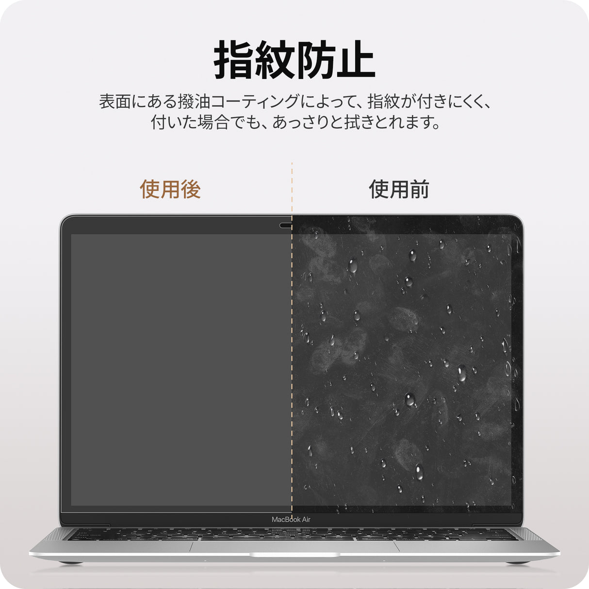 NIMASO アンチグレアフィルム MacBook Air/Pro 13 2020用 指紋防止 1枚入り