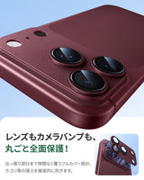 アルミ合金 カメラカバー レンズ全体保護 高透明 9H強化ガラス 耐衝撃 ケース干渉なし iPhone 17/18シリーズ用
