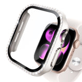NIMASO Apple watch 11/10/9/8/7/6/5/4/SE3/SE2/SE 対応 キラキラ保護カバー＋ガラスフィルム 一体型 防水防塵 1点セット