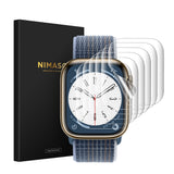 NIMASO Apple Watch Series 9/8/7 45mm 用 防水 気泡レス フィルム 6枚入り