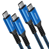 NIMASO USB-C & USB-Cケーブル 急速充電 断線防止 0.3M/1M/2M/3M長さ
