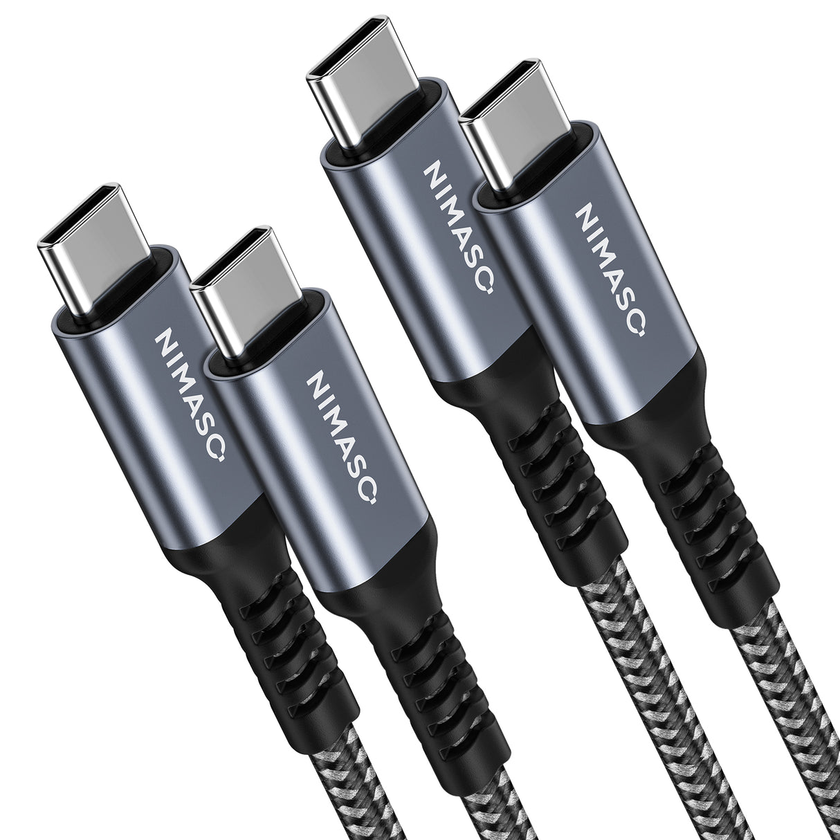 NIMASO USB-C & USB-Cケーブル 急速充電 断線防止 0.3M/1M/2M/3M長さ