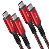 NIMASO USB-C & USB-Cケーブル 急速充電 断線防止 0.3M/1M/2M/3M長さ