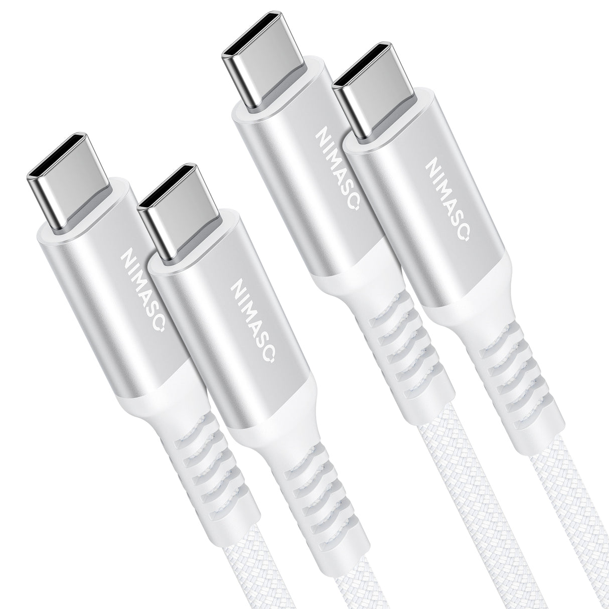 NIMASO USB-C & USB-Cケーブル 急速充電 断線防止 0.3M/1M/2M/3M長さ
