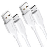 NIMASO USB-A & USB-C ケーブル 絡まないケーブル シリコン素材採用 USB Type C ケーブル 2.0
