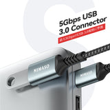 NIMASO USB 延長ケーブル USB3.0規格 0.5m (タイプAオス - タイプAメス)  USB延長コード