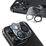 NIMASO カメラフィルム iPhone 15/Plus/Pro/Pro Max用 カメラレンズ カバー 強化ガラス 黒縁取り 2枚セット