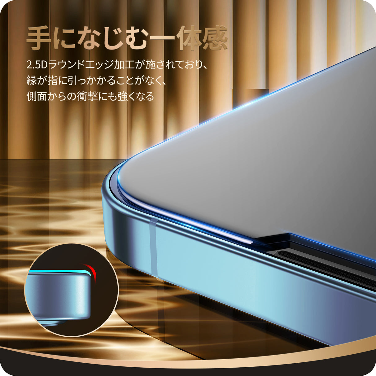 NIMASO iPhone 16e/14/13 Pro/13 アンチグレア ガラスフィルム 反射防止 ガイド枠付き【2枚】