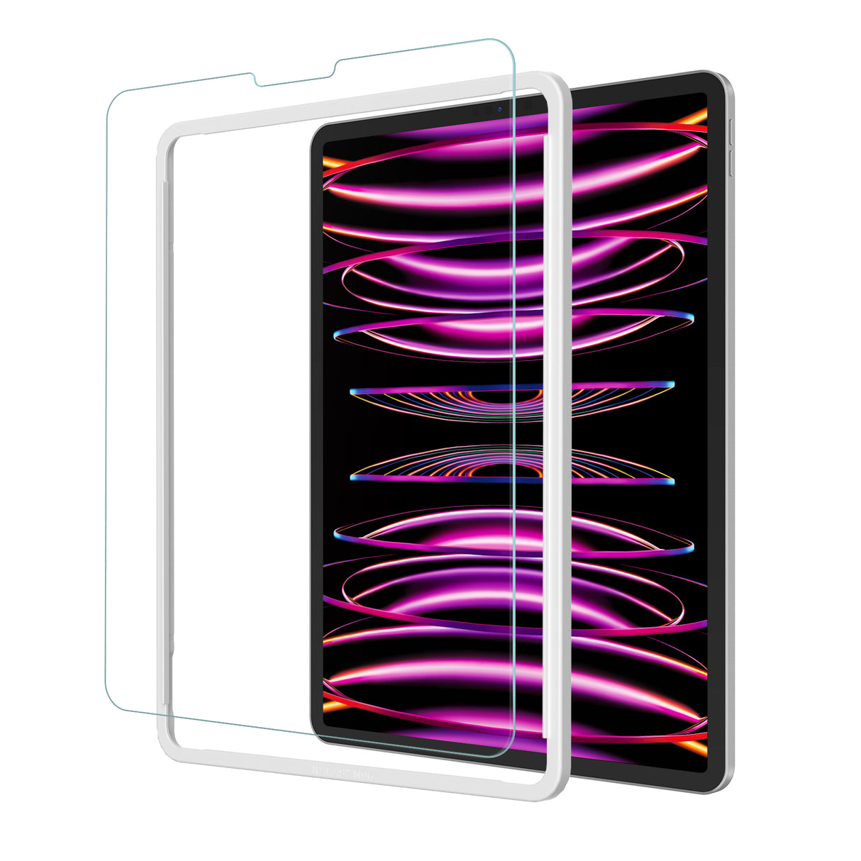 NIMASO ガラスフィルム iPad Pro(第3/4/5/6世代) 12.9用 高光沢 ガイド枠付き 1枚入り