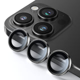 iPhone 15/Plus/Pro/Pro Max用 レンズカバー　アルミ合金製＋強化ガラス